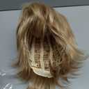 Short Blonde Dark Roots Mens White Blonde Pelucas Hallowen Costume Realistic Synthetic Fiber 60s Shaggy Cosplay Wig