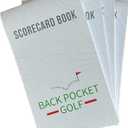 Scorecard Notebooks (Pack of 4), Fits Most Scorecard Holders and Yardage Book Covers, Rules Conforming, Track Scores 6.5" X 3.75"