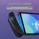 PlayVital Ranger Protective Case for Nintendo Switch 2 with Stand | Ergonomic Anti-Slip Silicone Grips, Dockable Hard Shell, 4 Thumbstick Caps | Quick-Release-Joycon Design Full-Body Cover, Black