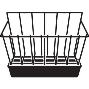 White Metal Racks with Metal Stands 17*12.5 in