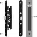 Storm Door 2 Point Bolt Mortise Lock Body Black,Fit Pella Storm Door Handleset Part, Lock Only
