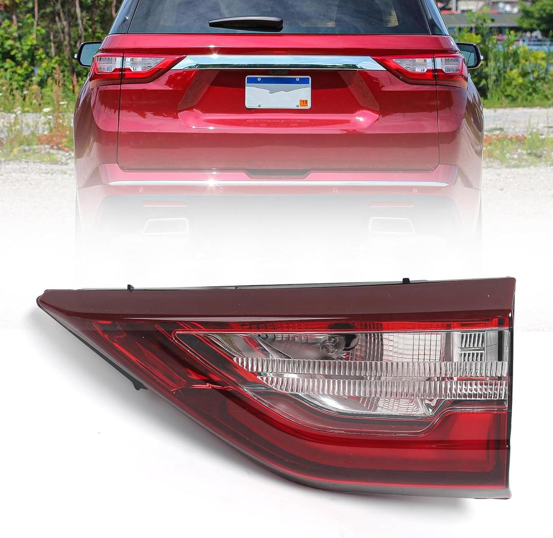 FIONE Inner Tail Light Compatible with Chevy Traverse 2018-2021 Brake Rear Light Taillight Right Passenger Side RH
