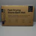 Stone Bath Mat, Diatomaceous Earth Non-Slip Stone Shower Mat - Quick Drying Absorbent Bath Mats for Bathroom - Elegant & Modern Design, Easy to Clean (23.5 x 15) - Sandstone