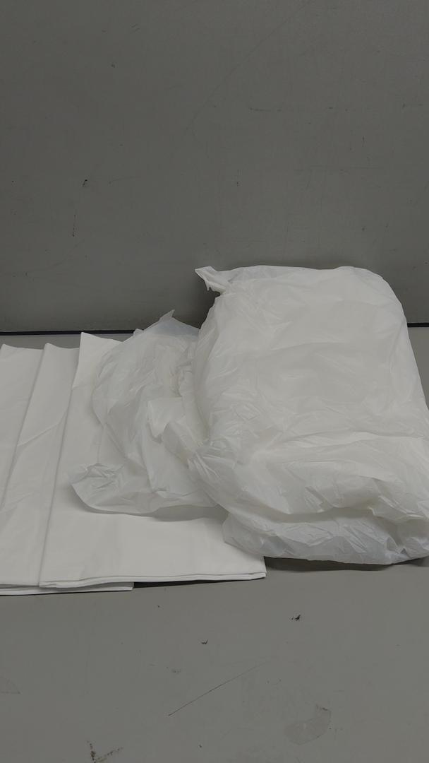 Table Plastic Covers White 108×136"