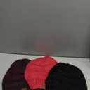 Womens Beanies for Winter 3 Pack, Slouchy Beanies for Women Oversized Knit Warm, Winter Hats for Women Thick for Cold Weather (Black+dark Purple+candy Pink)