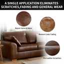 Leather Recoloring Balm Set,Leather Cleaner Restore Conditioner Mink Oil for Leather Repair Kit for Furniture Couches -Repairs Scratches Leather Dye Furniture Polish (Red, Leather Recoloring Balm Set)