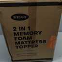 5 Inch Mega Support Memory Foam Twin XL Mattress Topper for Pressure Relief, Dual Layer 2.5" Pillow Top Mattress Topper Twin XL Plus 2.5" Cooling Gel Infused Memory Foam Mattress Pad