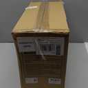 Amico Dining Room Light Fixture 4-Light Kitchen Island Lighting with Adjustable Rods, Farmhouse Decor Black Metal & Wood Chandelier with Seeded Glass Shade, Island Lights for Kitchen