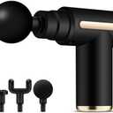 Portable Massage Gun Deep Tissue,Percussion Handheld Muscle Massager Tool for Full Body Pain Relief, Ideal Gifts for Home & Travel, Compact & Lightweight Aesthetic (Black)