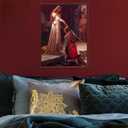 Pixy Canvas Floater Frame 16x20 for 3/4 (0.75) inch Deep Canvas Paintings/Canvas Prints/Wood Canvas Panels/Wall Art/Wall Decor/Home Decor/Artwork (Red Cherry, 16 x 20 inch, Portrait)