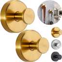 Suction Hooks for Shower Wall Home So Suction Cup Hooks for Shower, for Glass Window, Bath Robe Looafh Hook for Hanging(2*Golden)