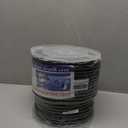 NovelBee 1/2 Inch X 250 Feet Double Braid Nylon Anchor Line with Stainless Steel Thimble and Plastic Chuck (Black)