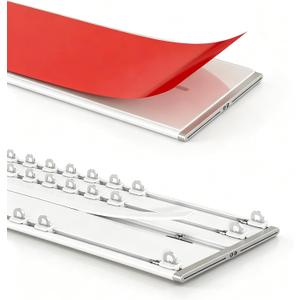 No Drill Double Curtain Track 10', Peel and Stick Ceiling Mount Rail for Renter/Apartment/RV, White Self-Adhesive Double Track with Roller (10 feet)