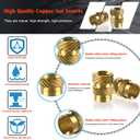 513 Metric Threaded Inserts with Heat Set Insert Tips, M2 M2.5 M3 M4 M5 M6 Female Thread Knurled Nuts Assortment Kit, for Plastic and 3D Printing Components