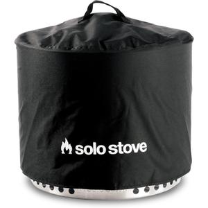 Solo Stove Bonfire Shelter - Weather-Resistant Round Cover for Solo Stove Bonfire Fire Pit and Accessories - PVC-Coated Polyester with Aluminum Reinforcement - Waterproof Year-Round Protection (Black)