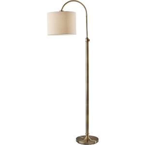Adesso Floor Lamp, Antique Brass & Oatmeal Linen, Adjustable Height, 58”
Barton 100W Task Floor Lamp with Rotary Switch for Bedroom, Living Room, Reading Nook, or Home Office Lighting