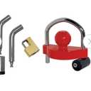 bROK Anti Towing Lock Kit: Universal Coupler Lock, Dual Bent Pin Receiver Lock, Coupler Handle Lock