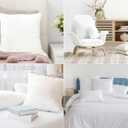 QUBA LINEN 18 x 18 Throw Pillow Insert - Pack of 4 White, Down Alternative Pillow Inserts for Decorative Pillow Covers, Throw Pillows for Bed, Couch Pillows for Living Room (18" x 18" (Pack of 4))