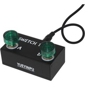 Dual Latching Switch Pedal for Guitar Amps With TRS Cable (Latch Dual Switch)