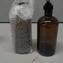 Cornucopia Brands 16oz Amber Glass Bottles w/ Pump Dispensers (2-Pack); Refillable Lotion Liquid Soap Pump Brown Bottles Labels, BPA-Free Plastic Tops