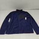 Amazon Essentials Men's Full-Zip Fleece Jacket, Black Navy Color Block, Large