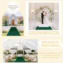 Wedding Decorations Aisle Runner for Wedding Ceremony Emerald Green Aisle Runners 4FTx15FT Bridal Runway Rustic Carpet Runner for Party Wedding Runner Aisle Outdoor for Beach Birthday Reception Decor