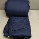 Bedsure Queen Comforter Set - Navy Soft Bedding for All Seasons, Cationic Dyed Bed Set, 3 Pieces, 1 Queen Size Comforter (90"x90") and 2 Pillow Shams (20"x26"+2")