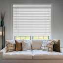 CHICOLOGY Faux Wood Blinds , Window Blinds , Wood Blinds , Window Shades , Window Treatments , Blinds & Shades , Window Shades For Home , Wooden Blinds , 70"W X 36"H, Basic White