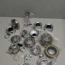 4 Sets Trailer Hub Wheel Bearing Kit - Inner 25580/25520, Outer 02475/02420 With Grease Seal 10-36 and 10-10 - Fit for 8000 lbs Axles