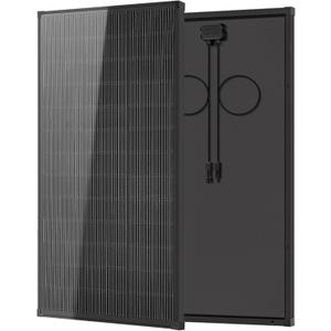 200 Watt 18 Volt Solar Panel for 12V System, Solar Panels for RV, 25% High Efficiency N-Type 18BB PV Module Solar Charger Waterproof IP68 for Shed Van Camp Boat Home Farm Off-Grid(56.7"x26.4", Single)