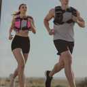 Zeerun Weighted Vest for Women & Men with Reflective Stripe and Adjustable Buckle, Comfortable & Durable Rucking Vest for Walking, Running & Strength Training (24 Lb, Black)