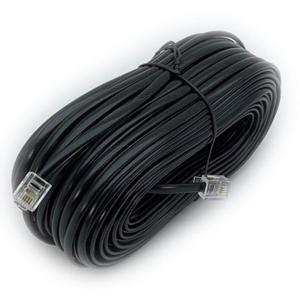 iMBAPrice 100 Feet Long Telephone Extension Cord Phone Cable Line Wire - Black