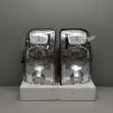 DWVO Headlights Assembly Compatible with 2004 2005 2006 2007 2008 Ford F-150/06 07 08 Lincoln Mark LT OE Headlamp Chrome Housing Smoke Lens Clear Reflector