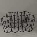 Countertop & Freestanding Floor Wine Rack - Small, Metal, Table Top, Kitchen Wine Bottle Holder