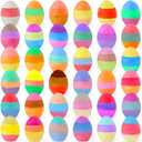 36 Pack Easter Sidewalk Chalks Bulk 3-Layer Chalk Eggs for Kids Easter Basket fillers Colorful Egg Chalk Outdoor Toddler Kids Easter Hunt Classroom School Chalkboard Playground Drawing Party Gifts