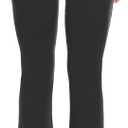 Sundwudu Black Flare Yoga Pants for Women - Soft High Waist Bootcut Leggings Tall & Long Bootleg Pants for Women (Black, XL)