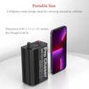 Pro Chaser 400W Car Power Inverter  DC 12V to AC 110V Converter with Dual AC Outlets & 6.2A USB Ports, Ideal for Road Trips, Camping, Small Appliances & Electronics (Black)