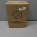 Divided Chilled Serving Tray for Parties, Ice Chilled Party Platter, Ice Serving Bowl with Lid and Handle, Charcuterie Serving Board, Cold Dish Dip for Fruit, Seafood, Vegetable Shrimp Cocktail Appetizer. (Pink)