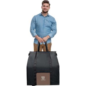 Faraday Bag for Large Generators and Electronics, Military-Grade RF Shielding For Computer Towers,Mobile Devices, EMP Protection Signal Isolation Anti-tracking Data Privacy Black