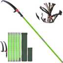 Sturdy Pole Saws for Tree Trimming 27 Feet, Long Tree Pruner with Hand Saw and Blades Set, Extendable Tree Trimmer Branch Cutter Garden Tools Manual Pruning Loppers for Sawing and Shearing