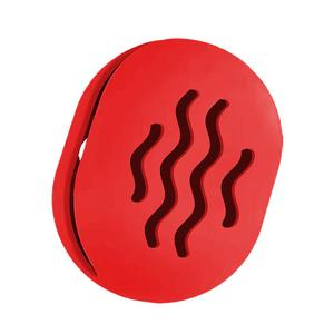 Makeup Sponge Holder,Travel Make up Sponges Organizer,Silicone Shatterproof Make Up Sponge Case,Breathable makeup sponge case, suitable for business or travel Red