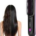 Mini Hair Straightener for Short Hair - 2026 Upgraded Cordless,Portable Straightener Brushs for Travel,Fast Heating Cordless Mini Hair Brushs Styling Tools (Black)