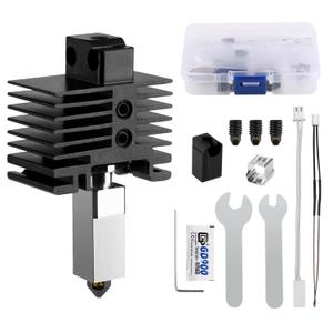 X1,X1C Hardened Steel Hotend Kit for Bamboo Lab X1 Carbon 3D Printer, Heating Block Replacement,High Speed, High Temp Extruder Hot End, with 0.2,0.4,0.6,0.8mm Nozzle, Thermistor, Ceramic Heater