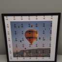 20x20 Picture Frame Black with 16x16 Mat, Display Photo 16x16 with Mat or 20 x 20 Without Mat, Wall Hanging Large 20x20 Poster Frame with Shatter Resistant Plexiglass, Black