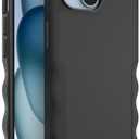Smartish® iPhone 15 Protective Magnetic Case - Gripzilla Compatible with MagSafe [Rugged + Tough] Heavy Duty Grip Armored Slim Cover w/Drop Tested Protection for Apple iPhone 15 - Black Tie Affair