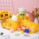 Tatuo 8 Pcs Jelly Bags Bulk Jelly Purse Plastic Basket Party Favor Beach Handbags Easter Egg Basket for Women Girls Kids