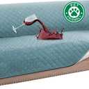 Turquoize 100% Waterproof Sofa Covers Couch Cover Sofa Cover for Dogs Couch Protector Triple Non-Slip Sofa Slipcover for 3 Cushion Couch Furniture Protector for Pets, Kids (XL Sofa 78", Stone Blue)