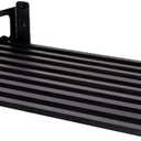 Microwave Oven Rack, 23.58"x15.52" Wall Shelf, Mounted Oven Bracket Holder, 80Ib Load Bearing, Household Commercial Microwave Rack for Dorm, Apartment, Kitchen, Bedroom, Black, 23.6" x 15.5"