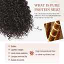 Clip in Hair Extensions, FLUFYMOOZ 4PC 100 Pure Protein Silk Hair Extensions Long Soft Natural Hairpiece 16 Inch Curly Hair Extension for Women (Dark Chocolate Brown)