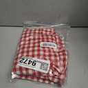 KKJIAF Ruffle Gingham Pillow Covers 20 x 20 Inches, Cotton Plaid Throw Pillow Shams Set of 2, Linen Feel Ruffled Plaid Pillow Cases with Envelope Closure for Sofa Bed (Red)